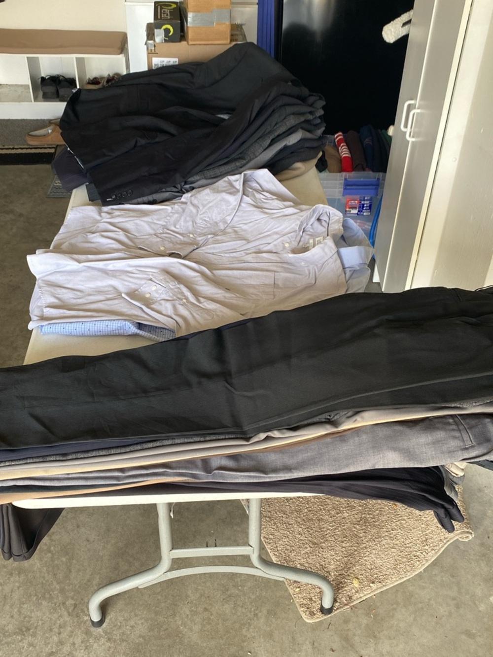 Huge mens dress pant,shirts,and jackets bundle